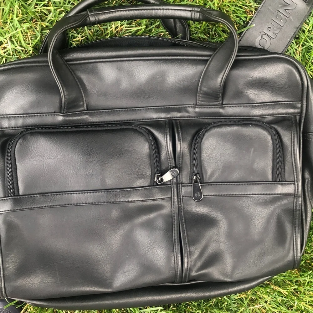 Soren leather laptop bag